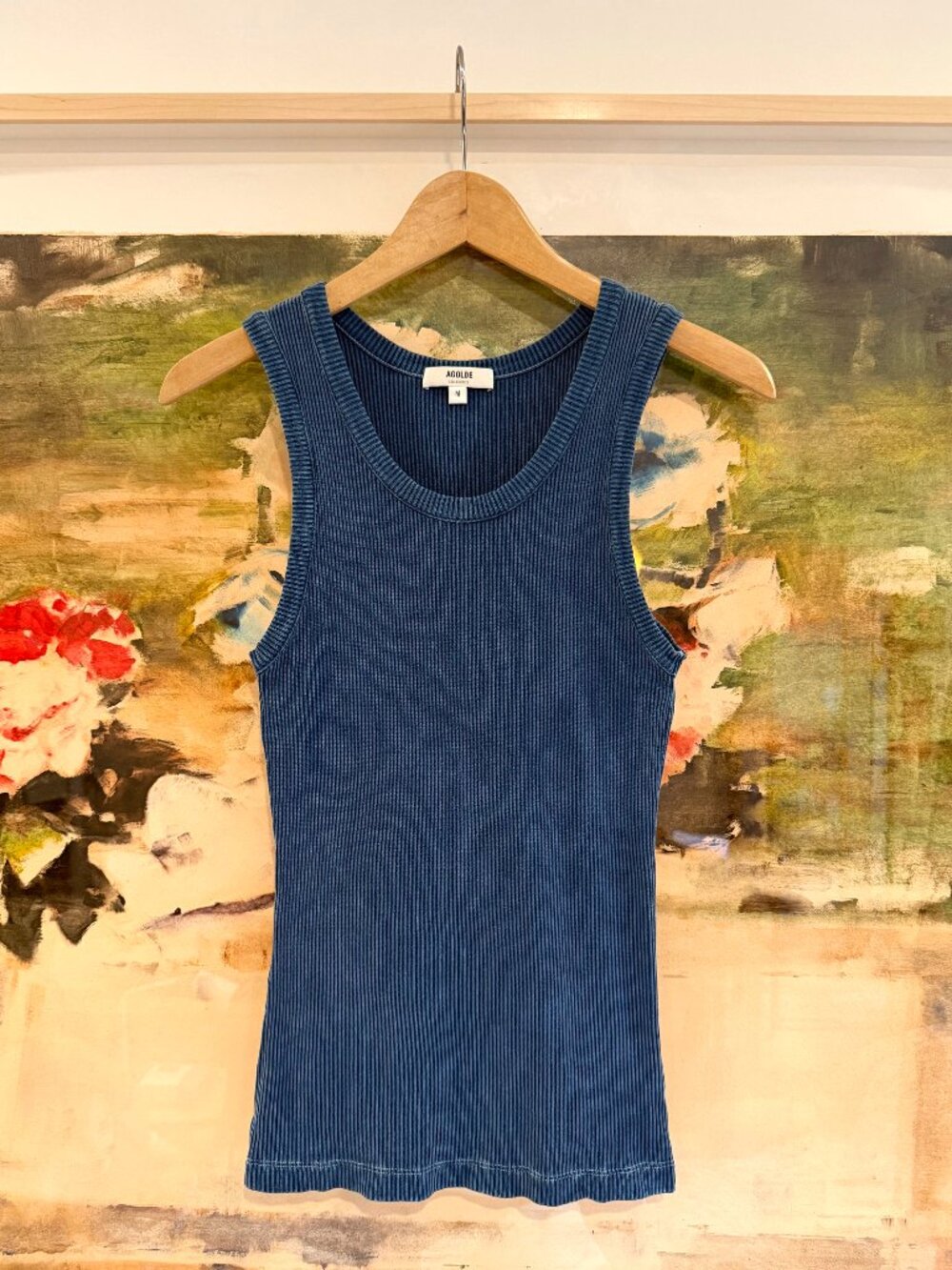 AGOLDE Poppy ribbed stretch-modal tank